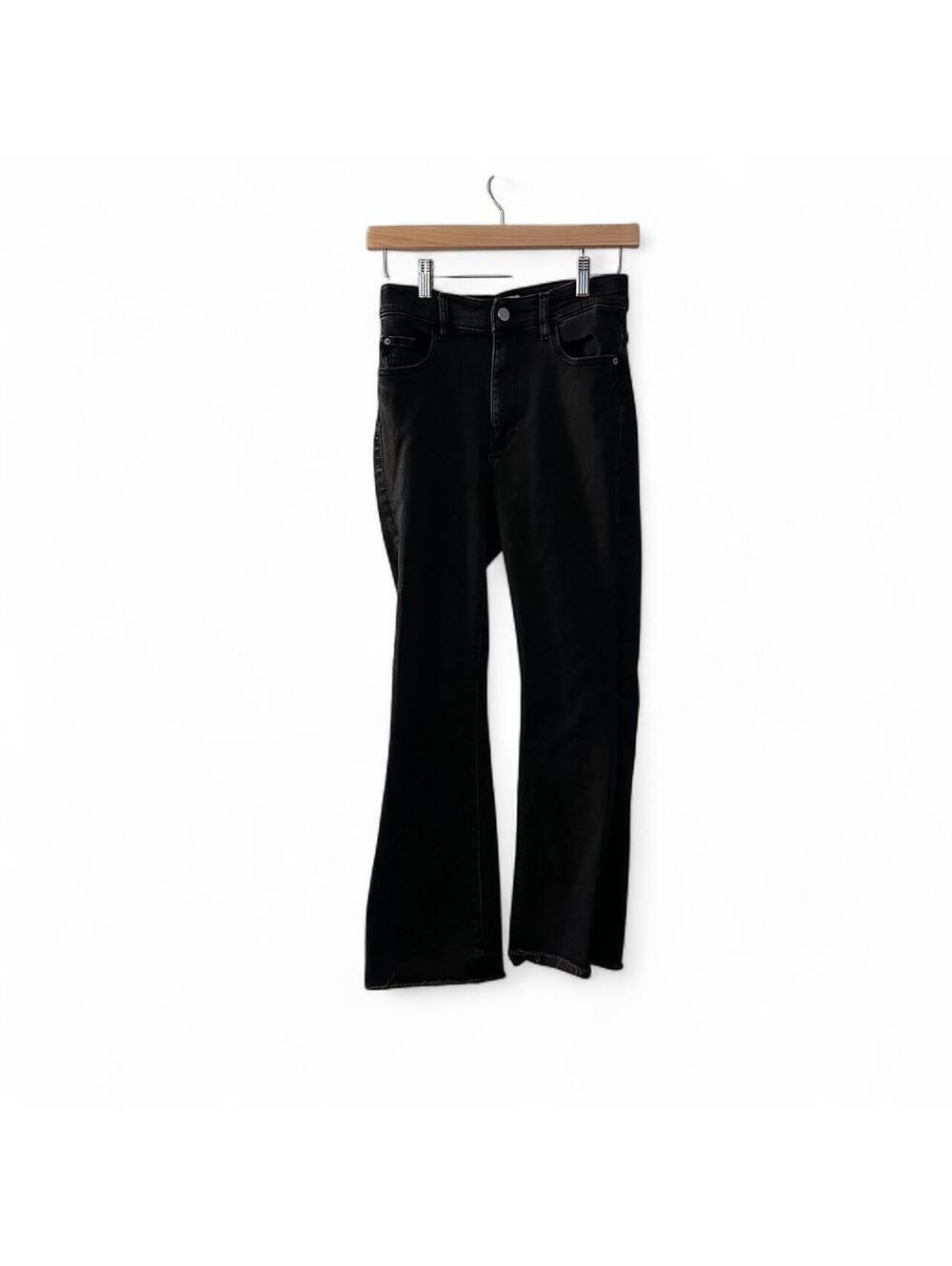 DL1961 BRIDGET BOOT BLACK CROPPED BOOTCUT JEANS – 27 🖤